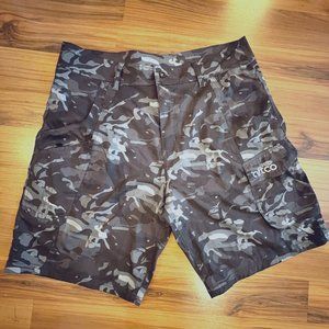 Men's AFTCO Tactical Fishing Shorts, Camo Size 36